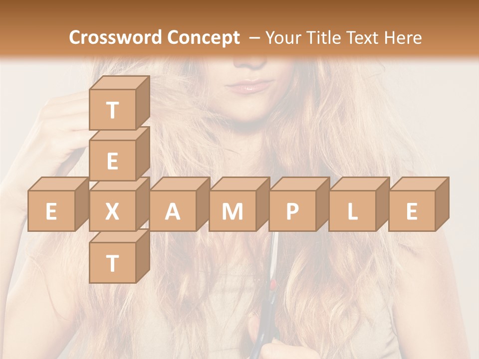 Looking  Blond PowerPoint Template