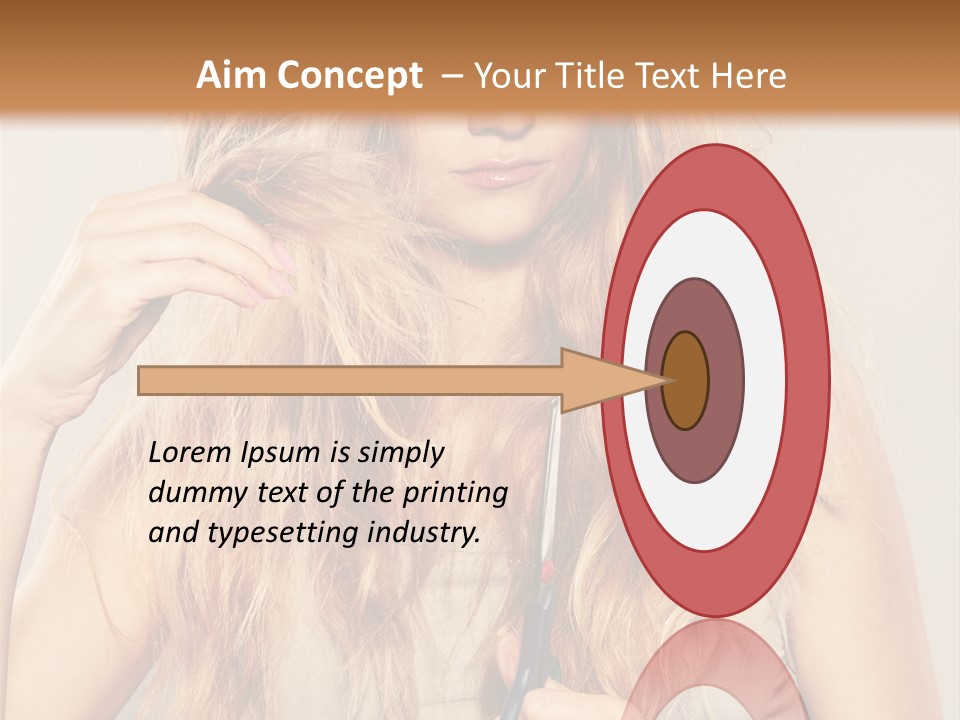 Looking  Blond PowerPoint Template