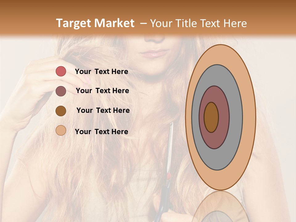 Looking  Blond PowerPoint Template