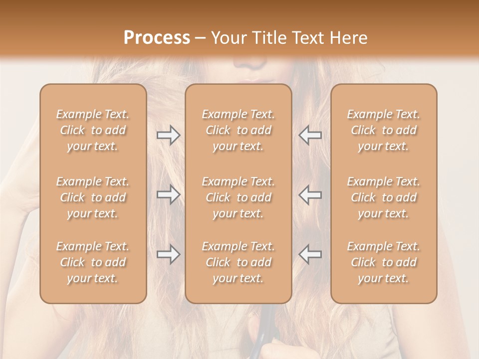Looking  Blond PowerPoint Template