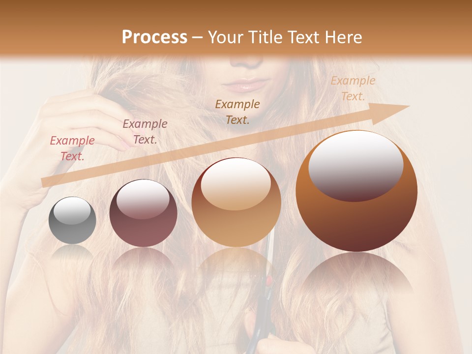 Looking  Blond PowerPoint Template