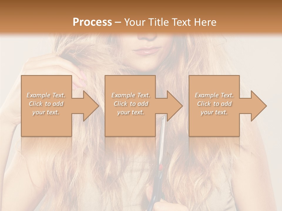 Looking  Blond PowerPoint Template