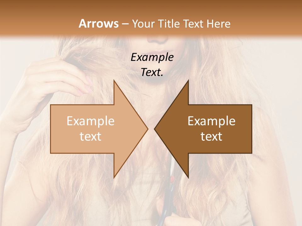 Looking  Blond PowerPoint Template