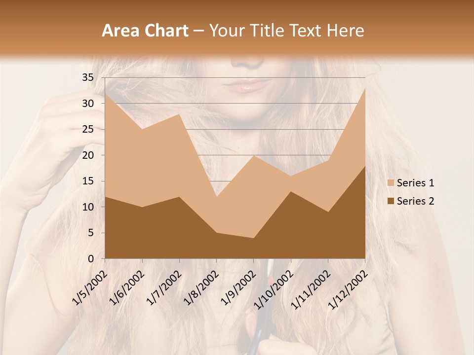 Looking  Blond PowerPoint Template