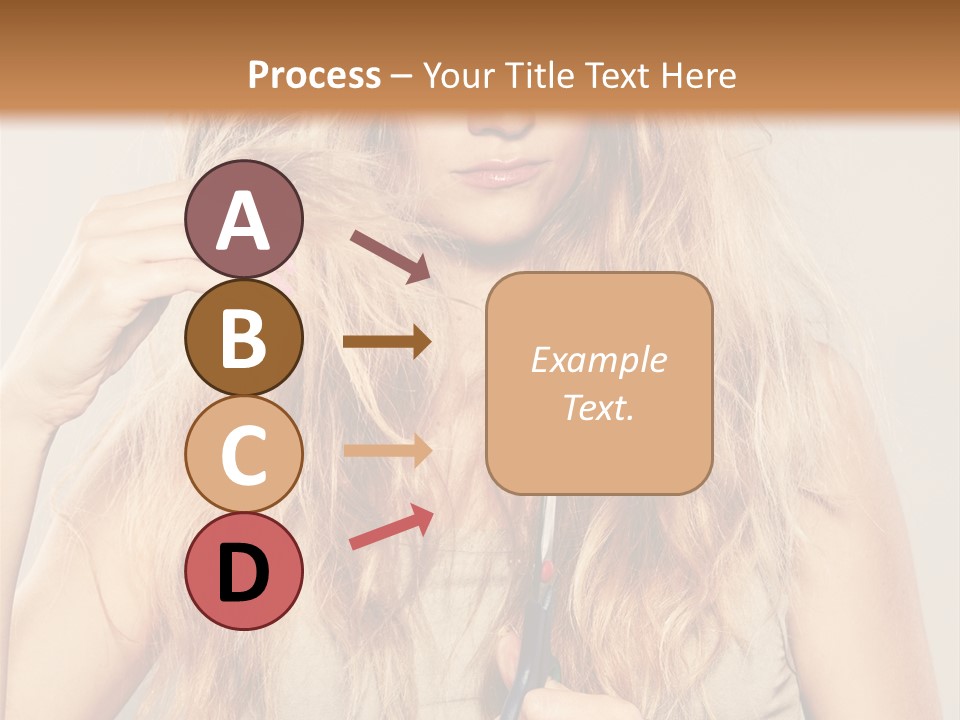 Looking  Blond PowerPoint Template