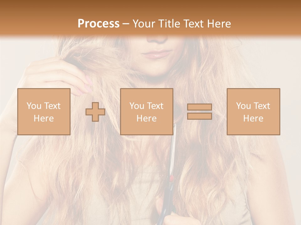 Looking  Blond PowerPoint Template