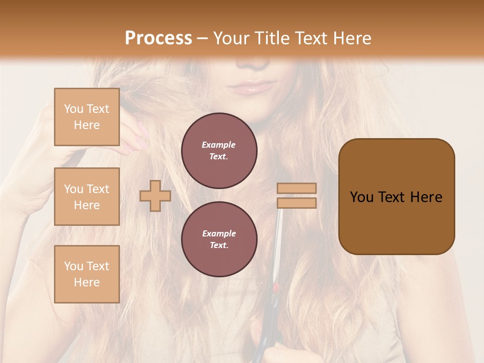 Looking  Blond PowerPoint Template