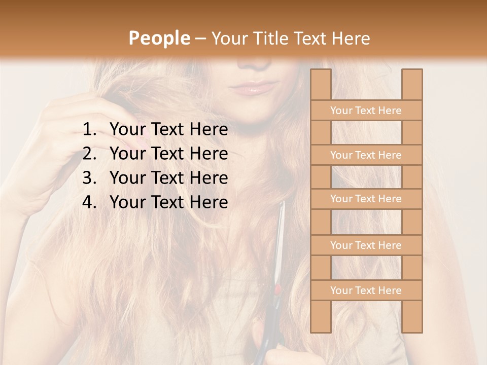 Looking  Blond PowerPoint Template
