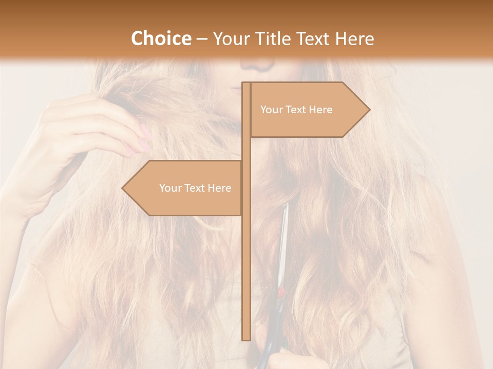 Looking  Blond PowerPoint Template