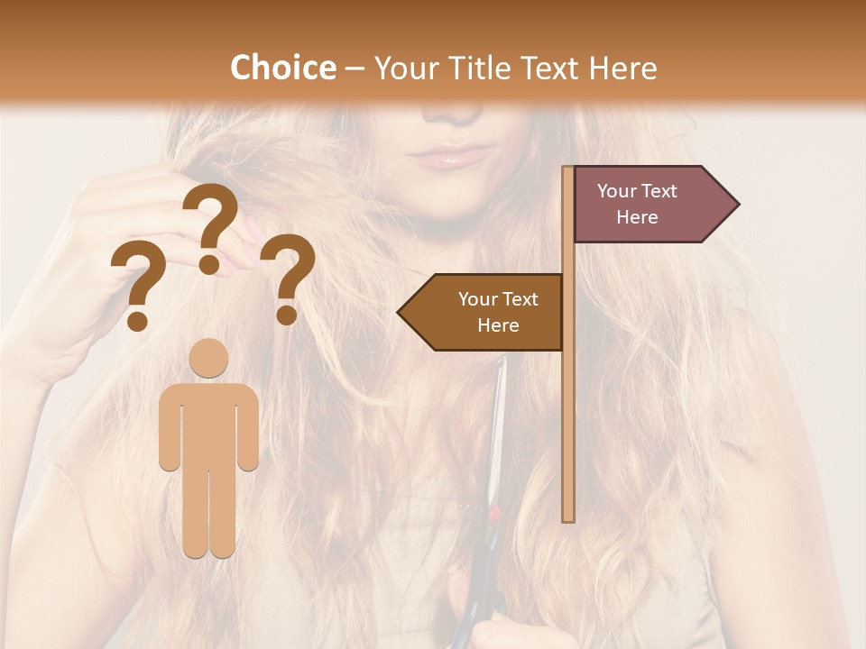 Looking  Blond PowerPoint Template