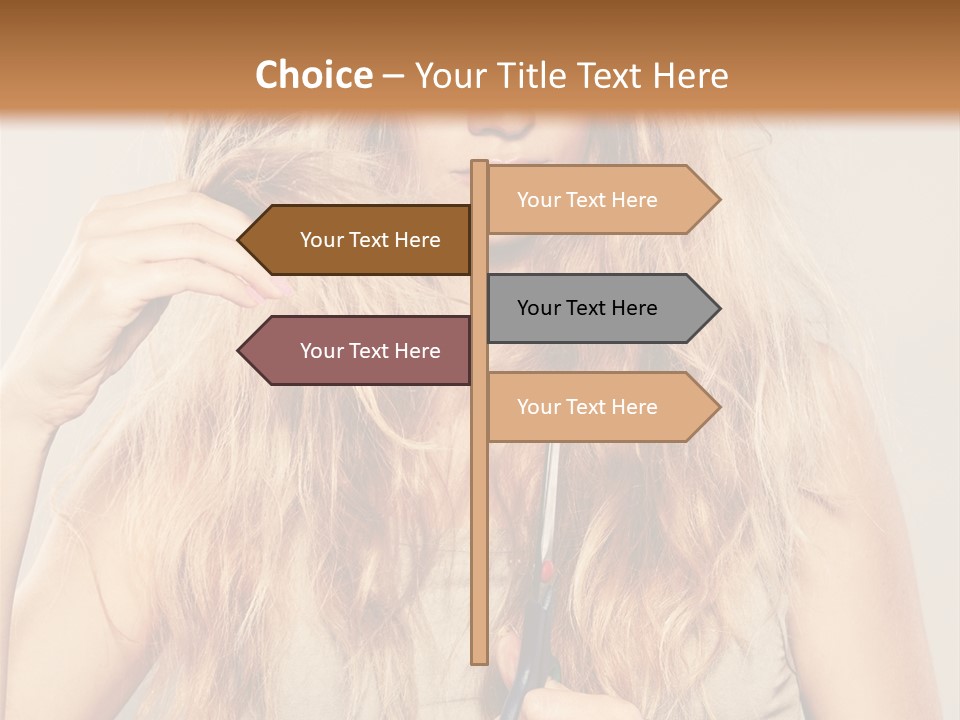 Looking  Blond PowerPoint Template