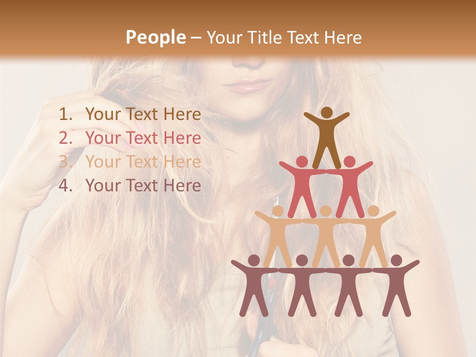 Looking  Blond PowerPoint Template