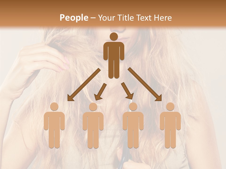 Looking  Blond PowerPoint Template