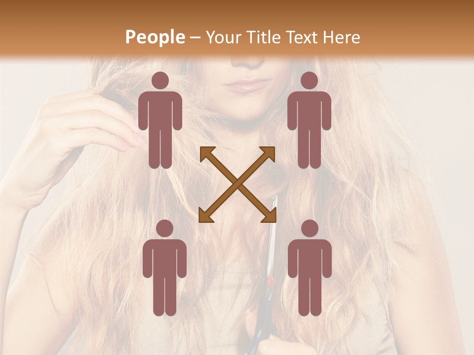 Looking  Blond PowerPoint Template