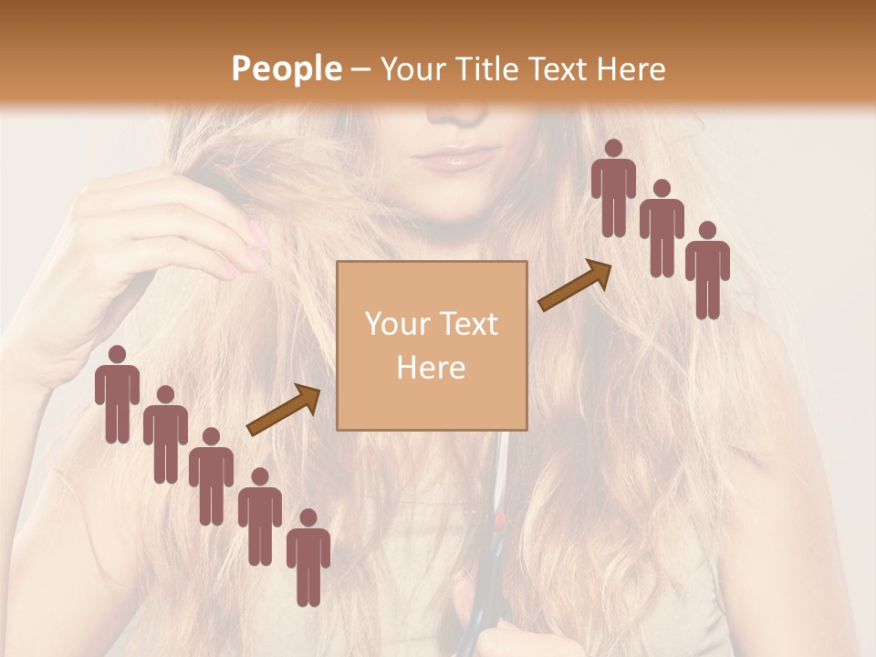 Looking  Blond PowerPoint Template