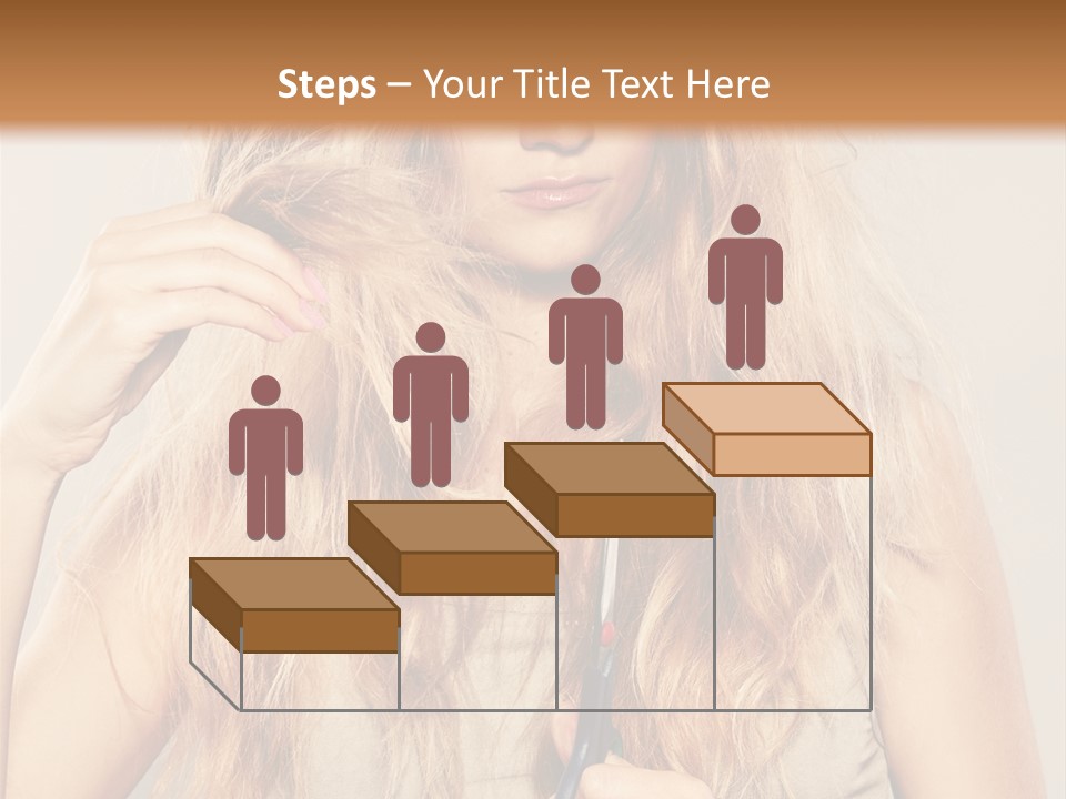 Looking  Blond PowerPoint Template