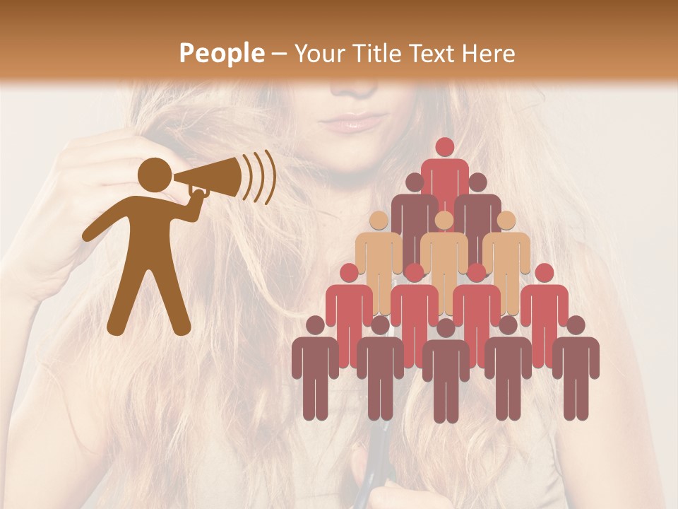 Looking  Blond PowerPoint Template