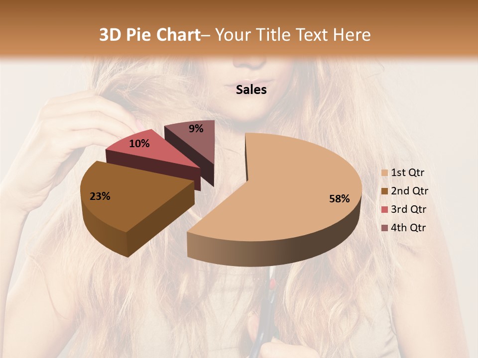 Looking  Blond PowerPoint Template