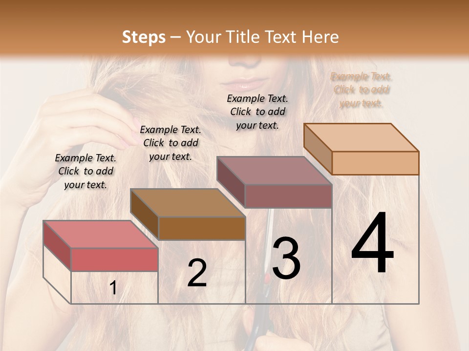 Looking  Blond PowerPoint Template