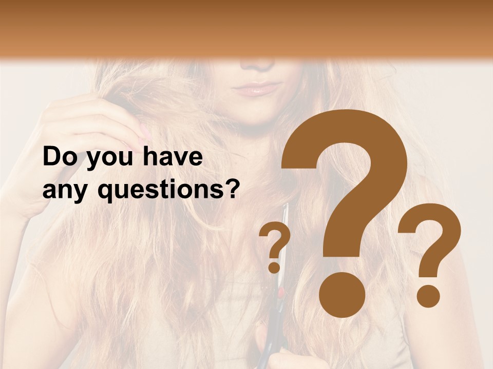 Looking  Blond PowerPoint Template