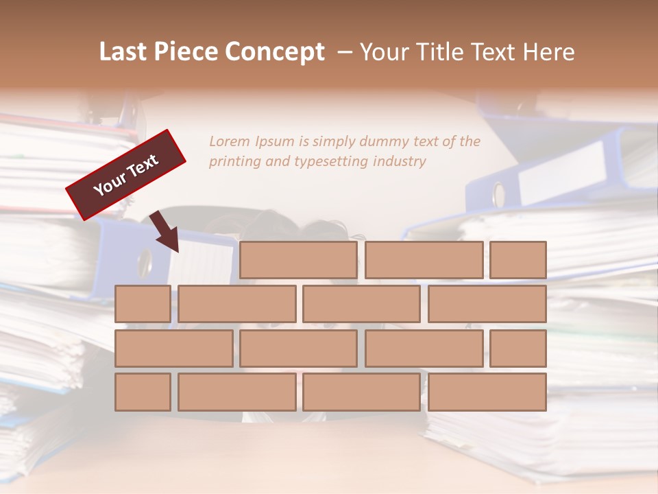 Despair Pressure Businesswoman PowerPoint Template