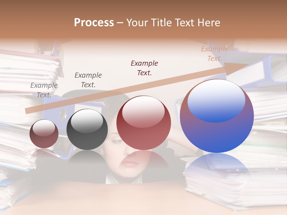 Despair Pressure Businesswoman PowerPoint Template