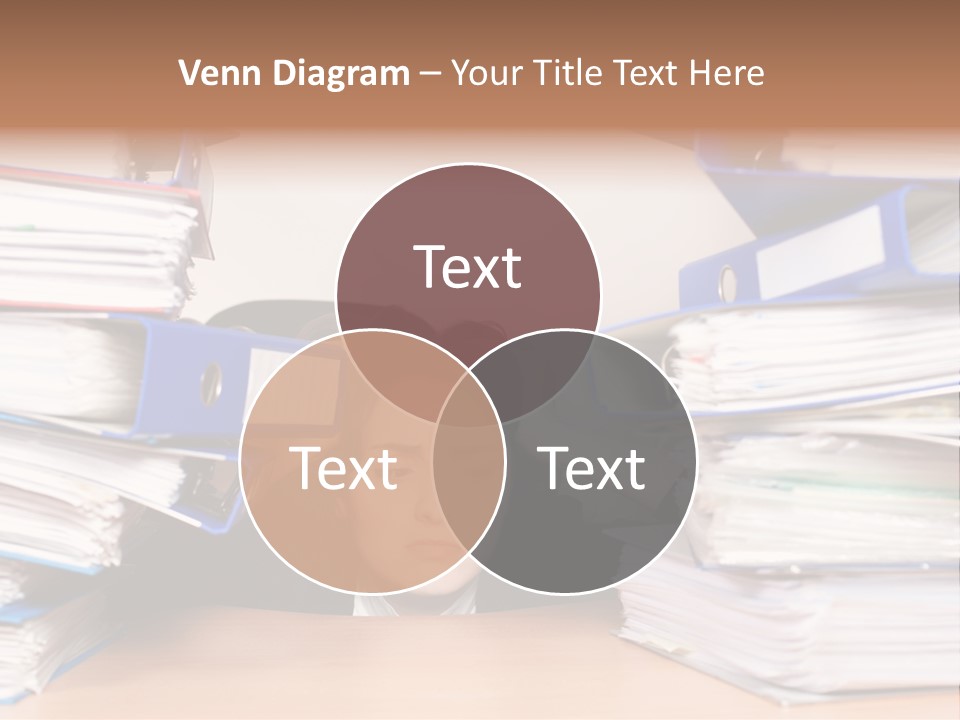 Despair Pressure Businesswoman PowerPoint Template