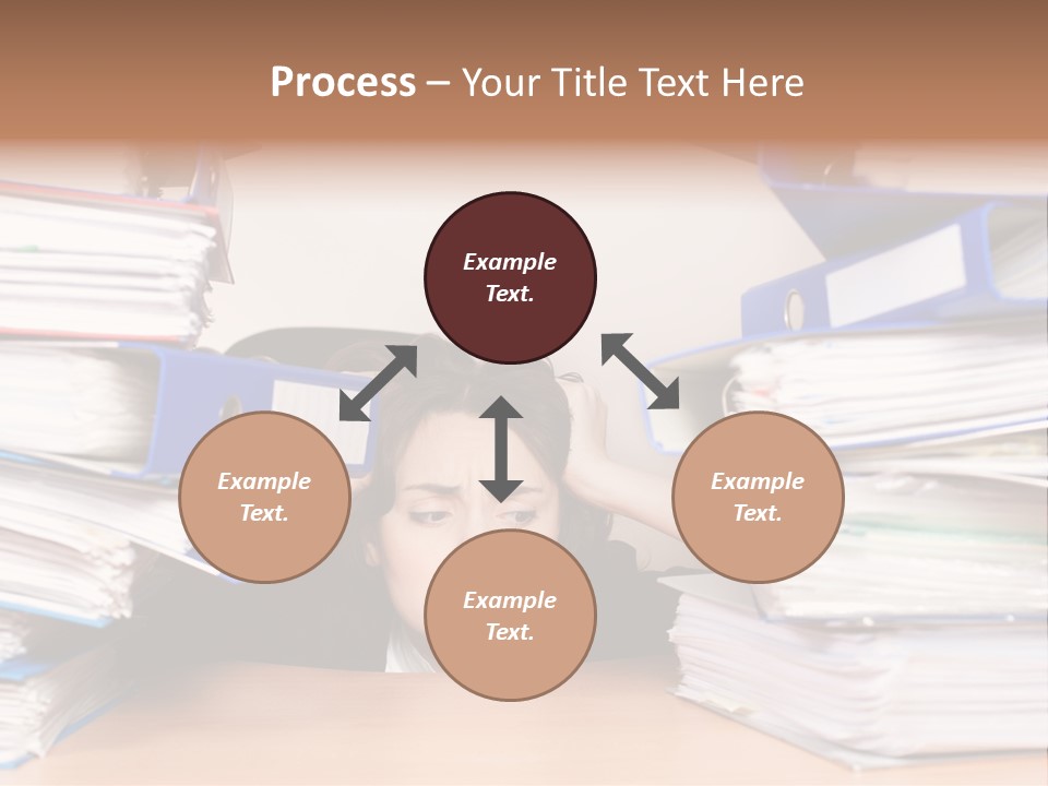 Despair Pressure Businesswoman PowerPoint Template