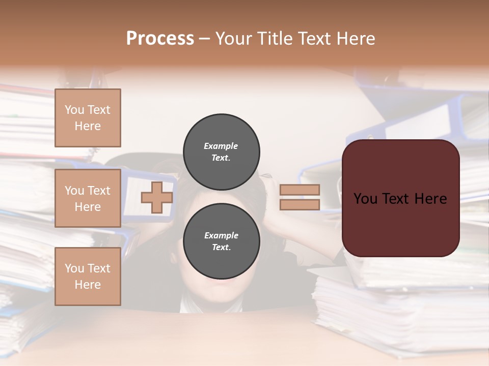 Despair Pressure Businesswoman PowerPoint Template