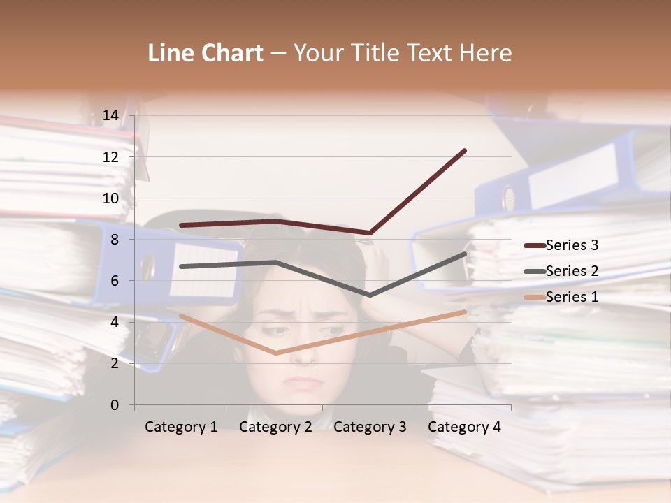 Despair Pressure Businesswoman PowerPoint Template