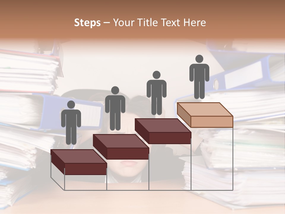 Despair Pressure Businesswoman PowerPoint Template