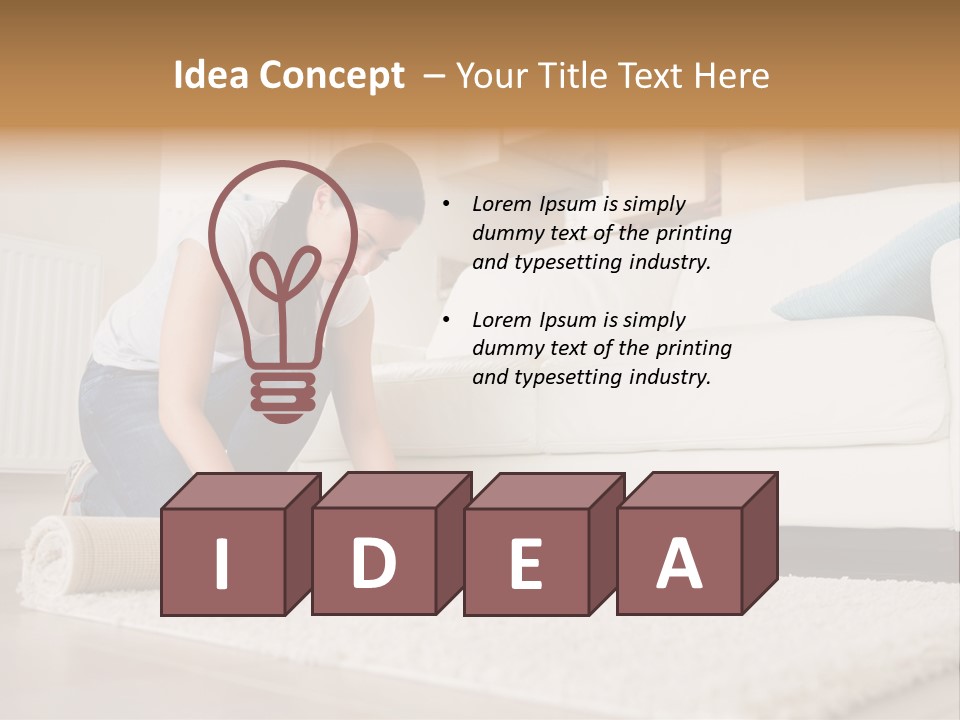 Wife Box Housework PowerPoint Template