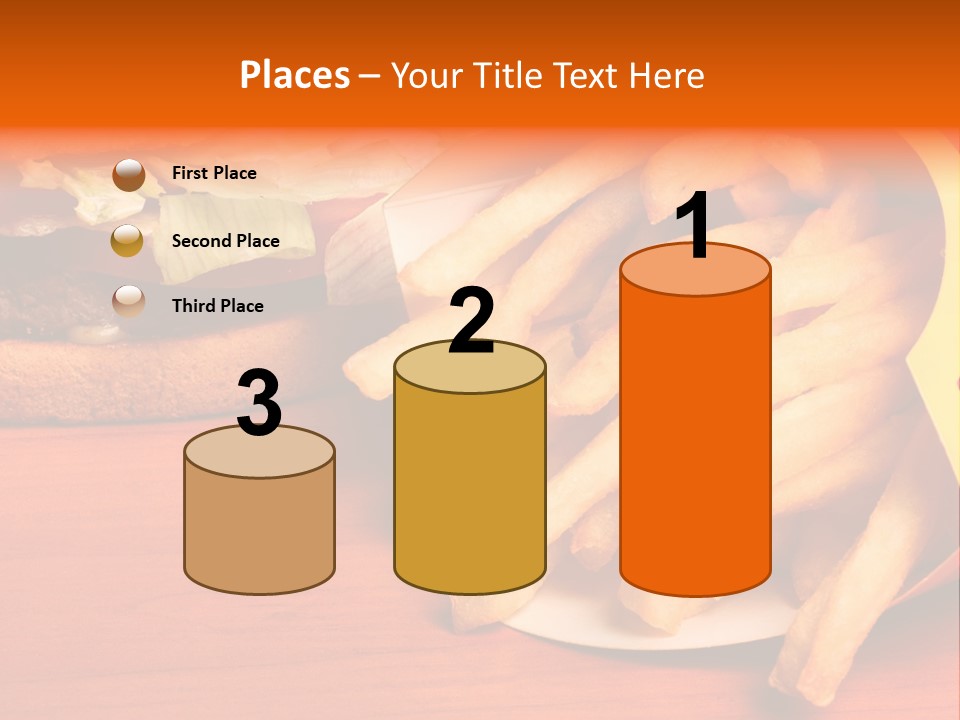 Hamburger Leaf Lettuce Prepared Potato PowerPoint Template