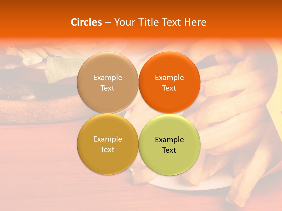 Hamburger Leaf Lettuce Prepared Potato PowerPoint Template