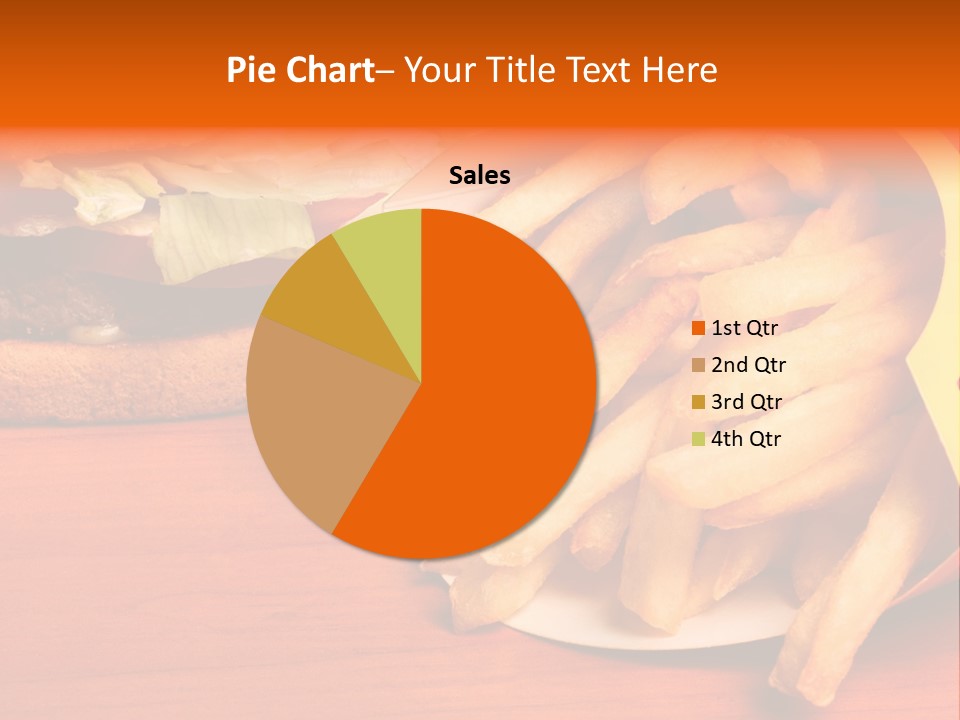 Hamburger Leaf Lettuce Prepared Potato PowerPoint Template