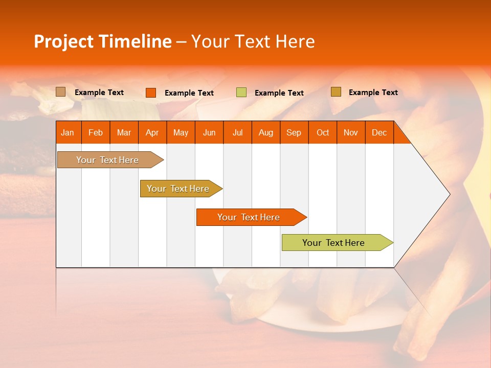 Hamburger Leaf Lettuce Prepared Potato PowerPoint Template