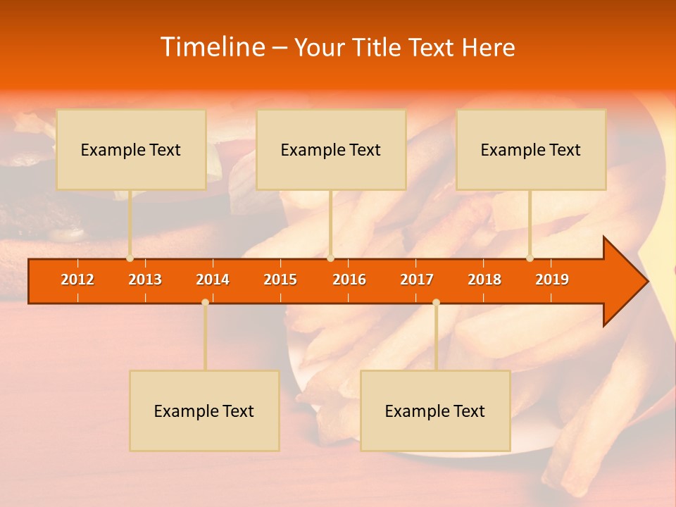 Hamburger Leaf Lettuce Prepared Potato PowerPoint Template