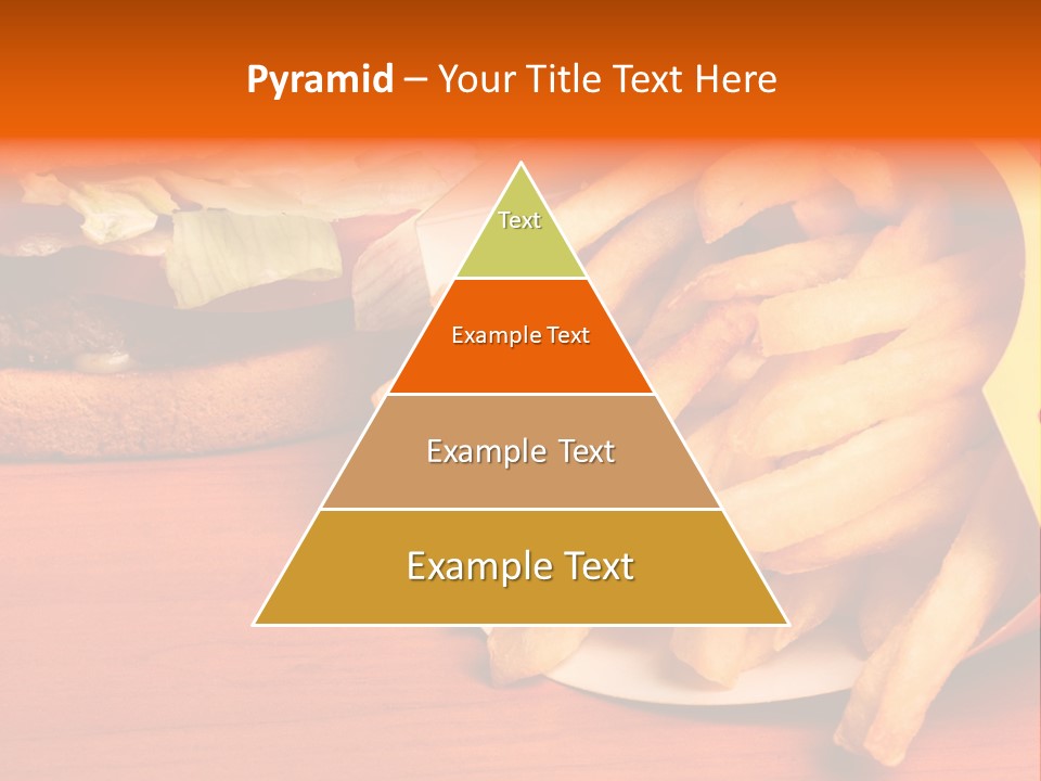 Hamburger Leaf Lettuce Prepared Potato PowerPoint Template