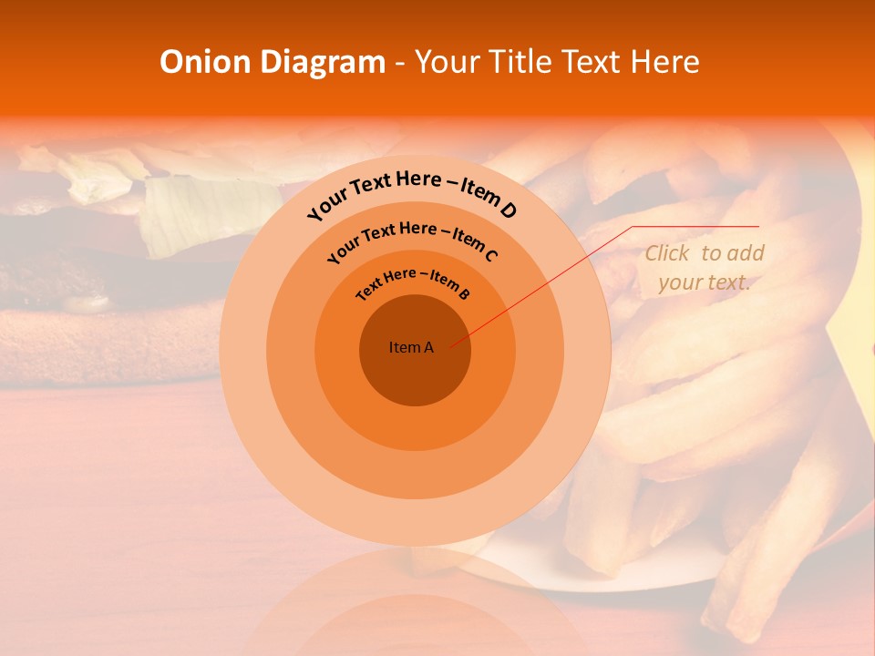 Hamburger Leaf Lettuce Prepared Potato PowerPoint Template