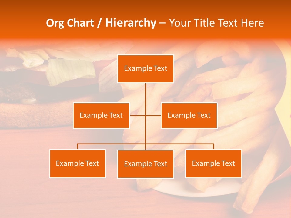 Hamburger Leaf Lettuce Prepared Potato PowerPoint Template