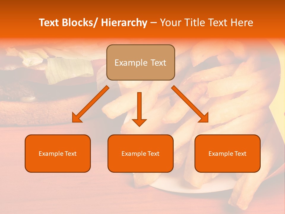 Hamburger Leaf Lettuce Prepared Potato PowerPoint Template