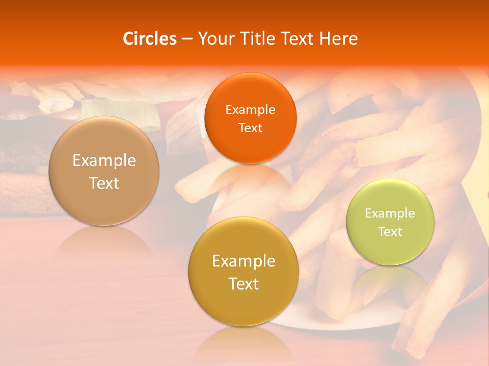 Hamburger Leaf Lettuce Prepared Potato PowerPoint Template