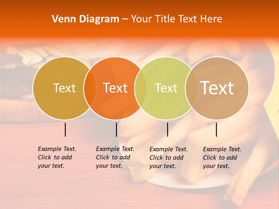 Hamburger Leaf Lettuce Prepared Potato PowerPoint Template