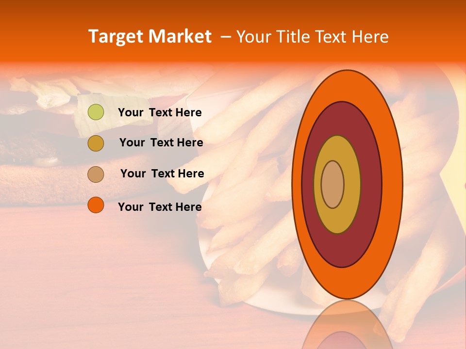 Hamburger Leaf Lettuce Prepared Potato PowerPoint Template