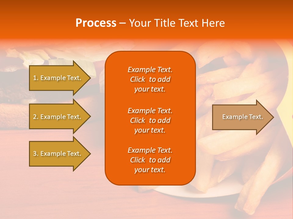 Hamburger Leaf Lettuce Prepared Potato PowerPoint Template