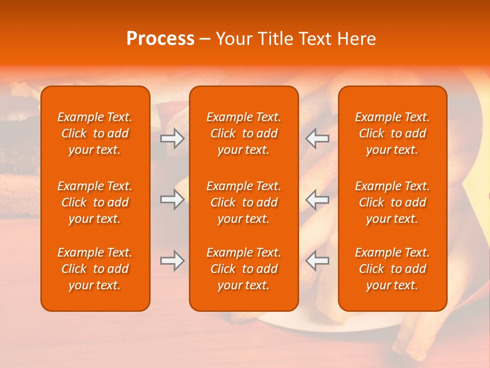 Hamburger Leaf Lettuce Prepared Potato PowerPoint Template