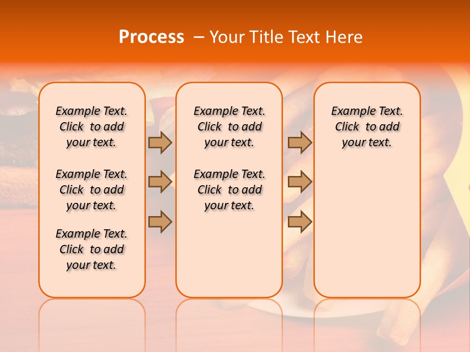 Hamburger Leaf Lettuce Prepared Potato PowerPoint Template