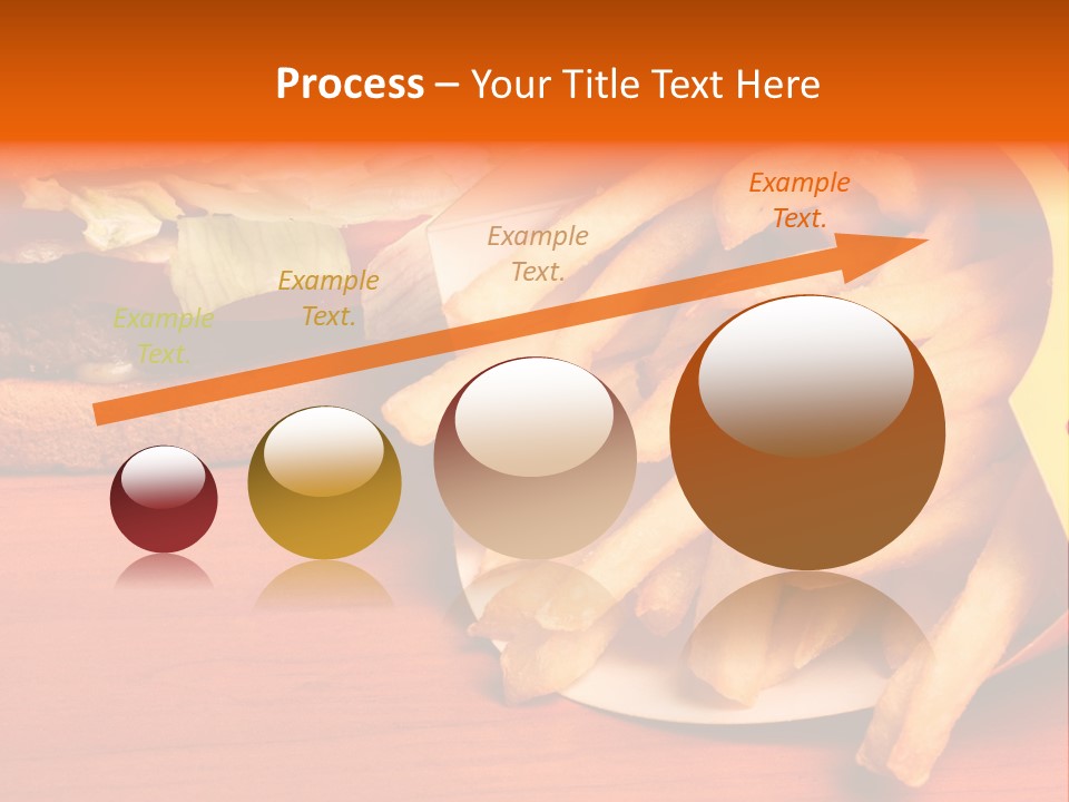 Hamburger Leaf Lettuce Prepared Potato PowerPoint Template