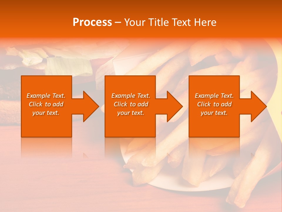 Hamburger Leaf Lettuce Prepared Potato PowerPoint Template