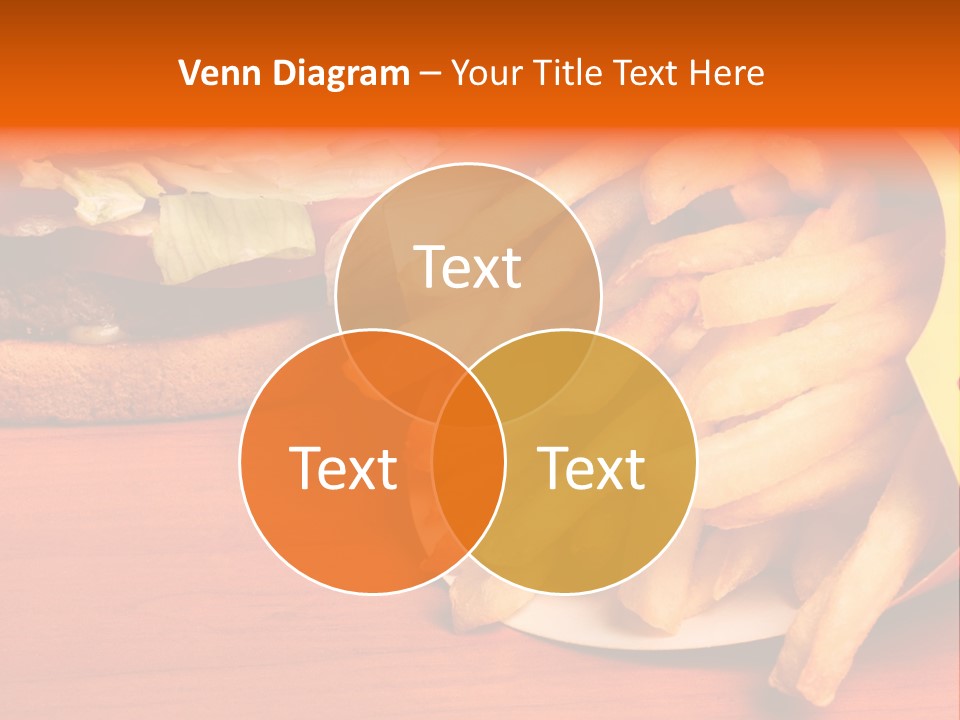 Hamburger Leaf Lettuce Prepared Potato PowerPoint Template